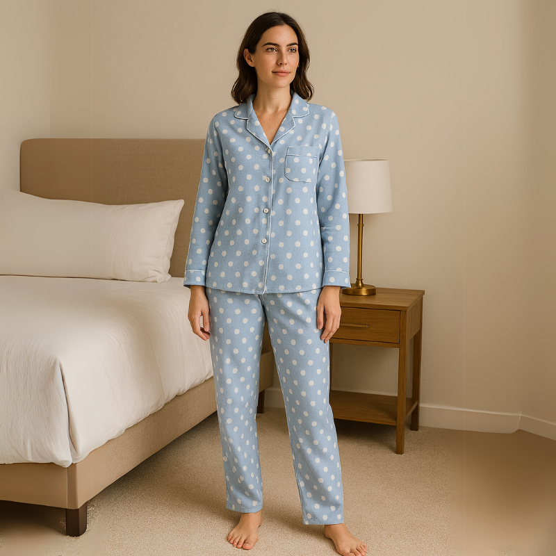 Pijama Melanie Americano Feminino Longo