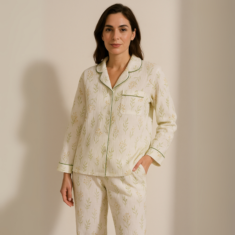 Pijama Francesca Americano Feminino Longo