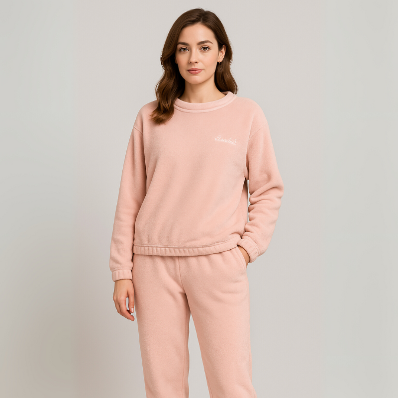 Pijama de Inverno Feminino em Fleece - Rubi