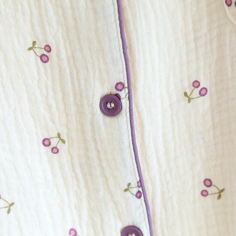 Pijama Doce Cereja Americano Feminino Longo