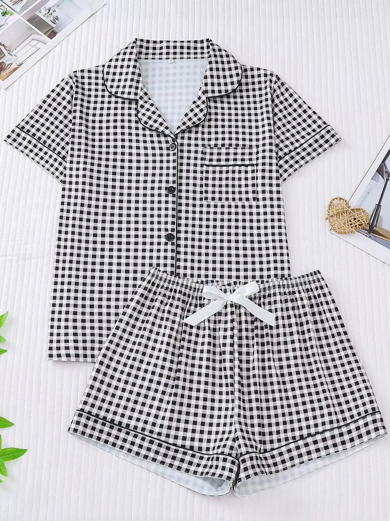 Pijama Noite Clássica Americano Feminino Curto