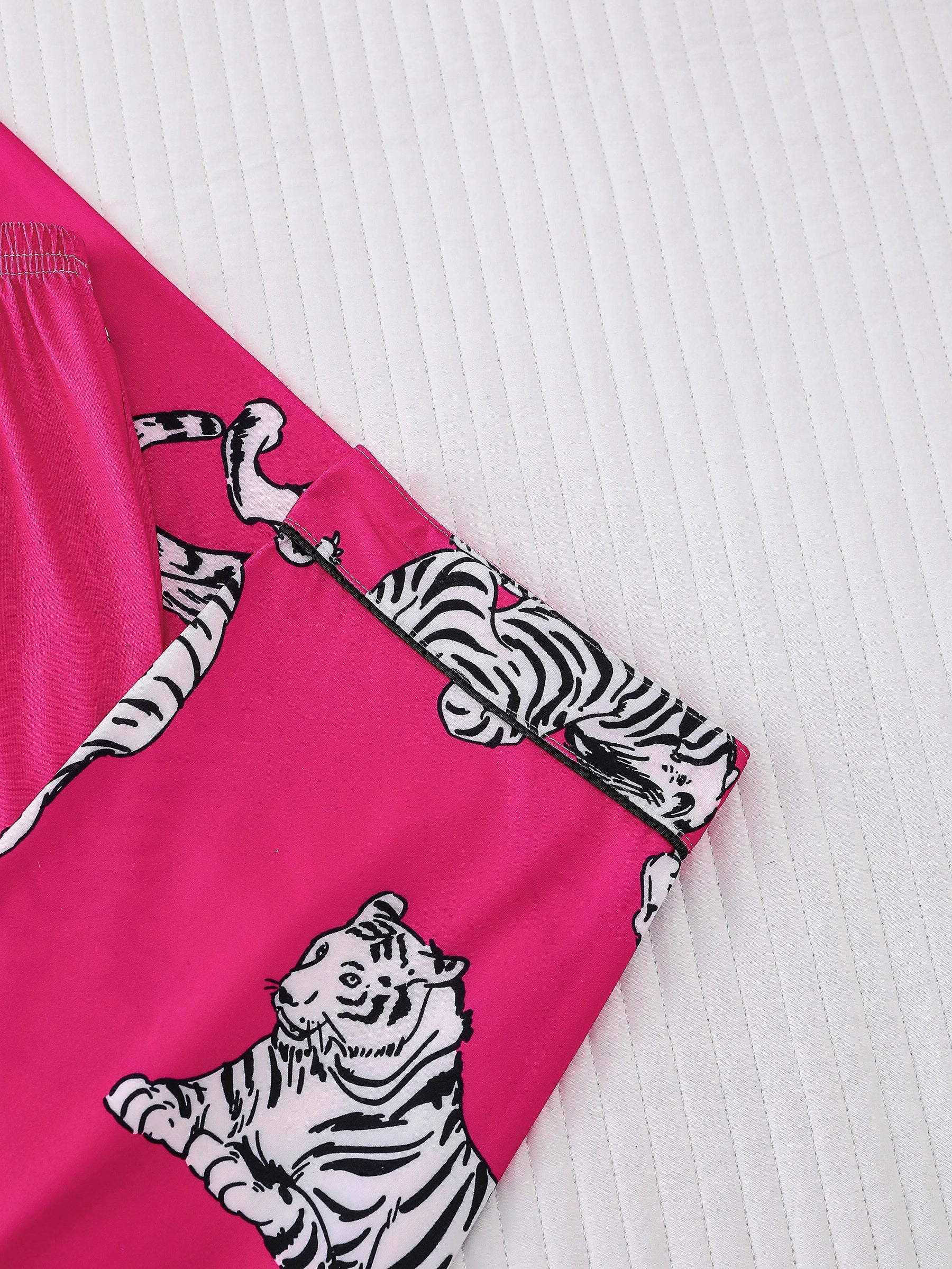 Pijama Pink Tiger Americano Feminino Longo