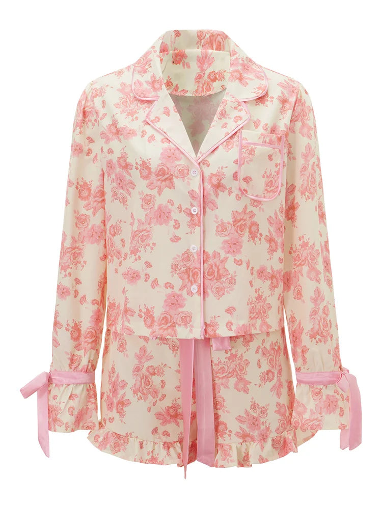 Pijama Belle Époque Americano Feminino Curto