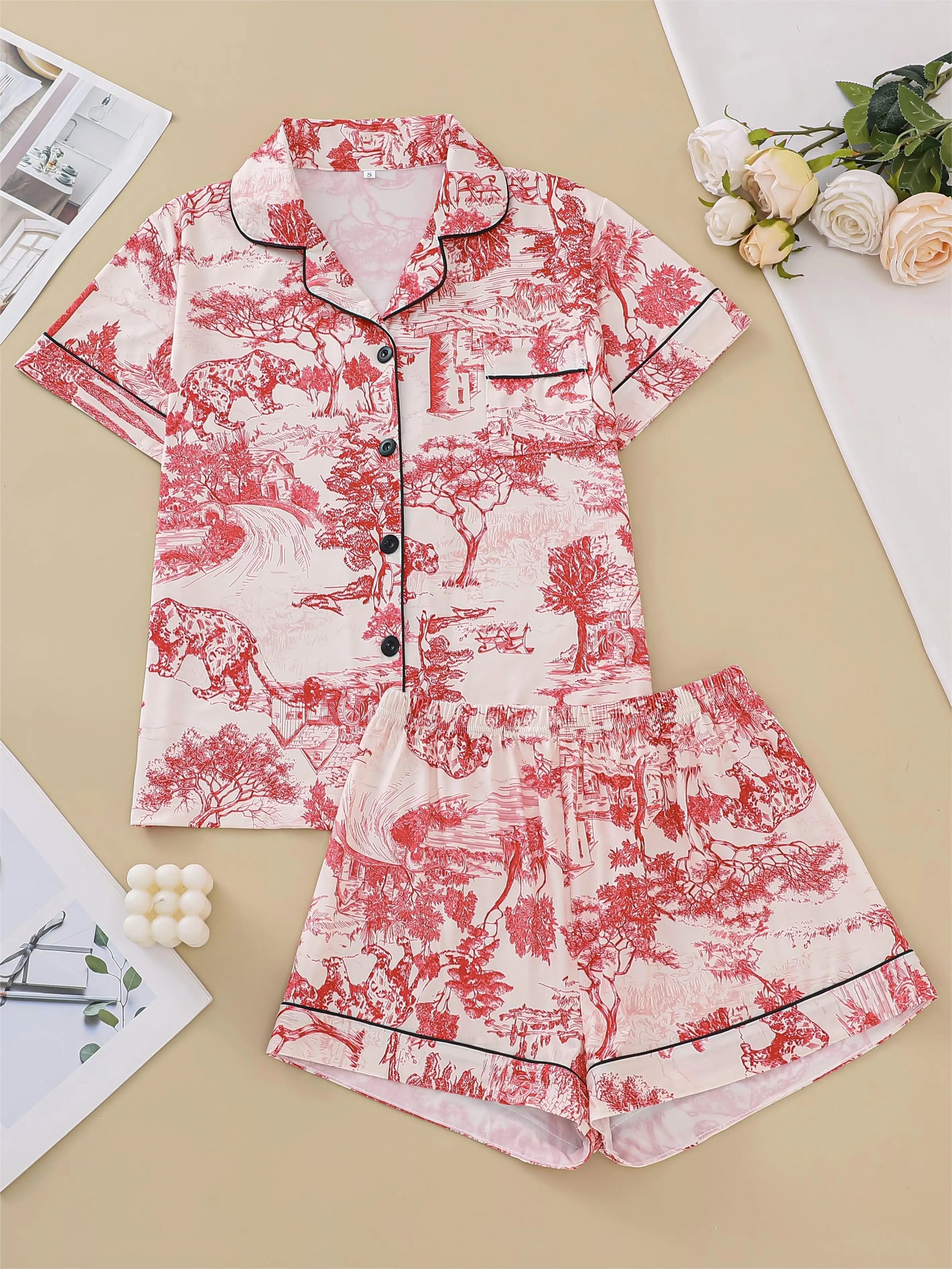 Pijama Toile Dreams Americano Feminino Curto