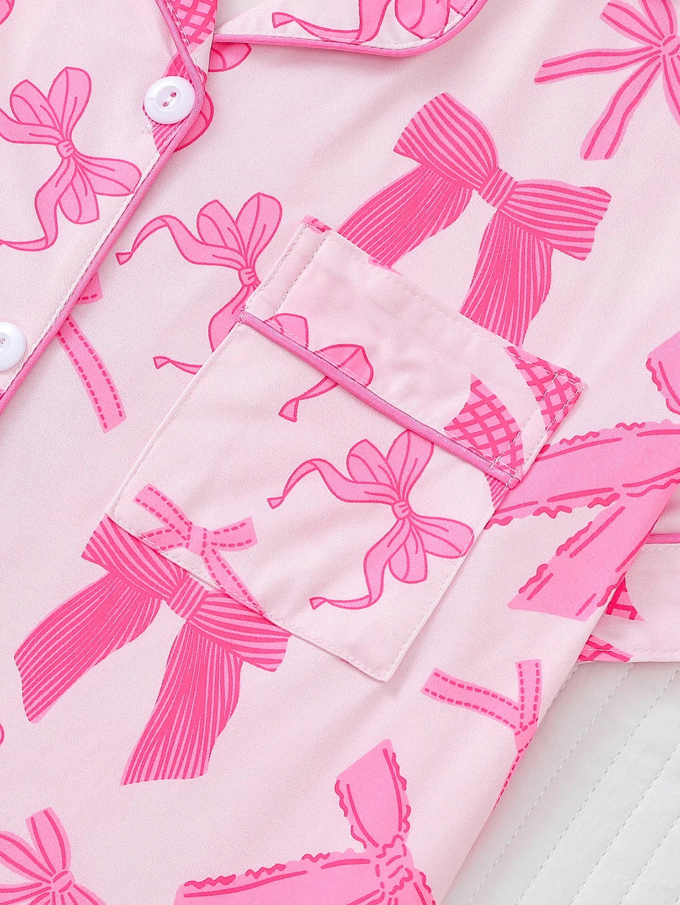 Pijama Lace & Bows Americano Feminino Curto