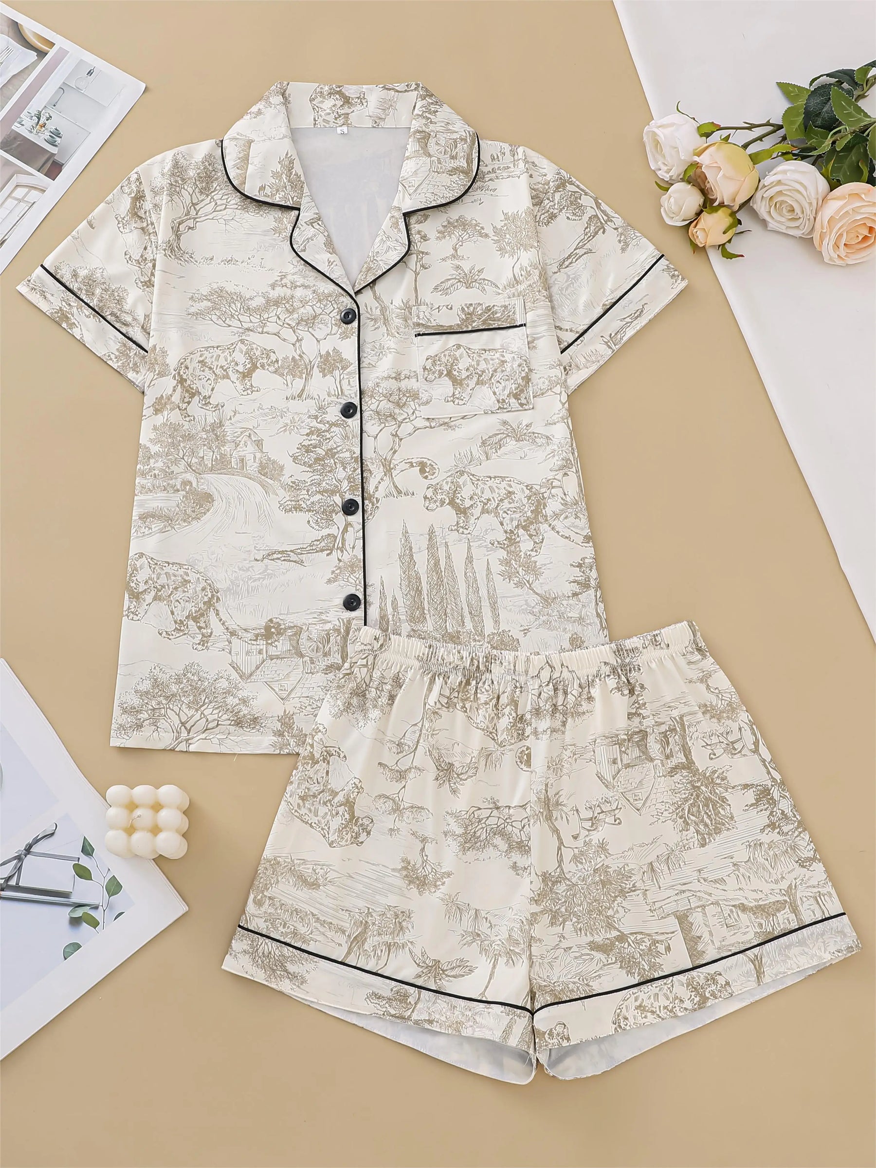 Pijama Toile Dreams Americano Feminino Curto