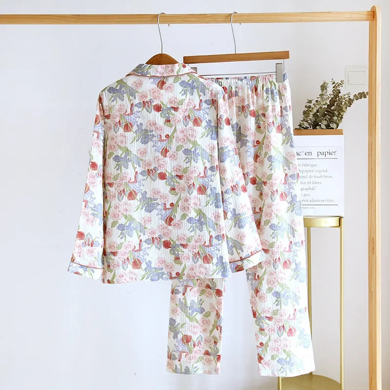 Pijama Garden Bloom Americano Feminino Longo