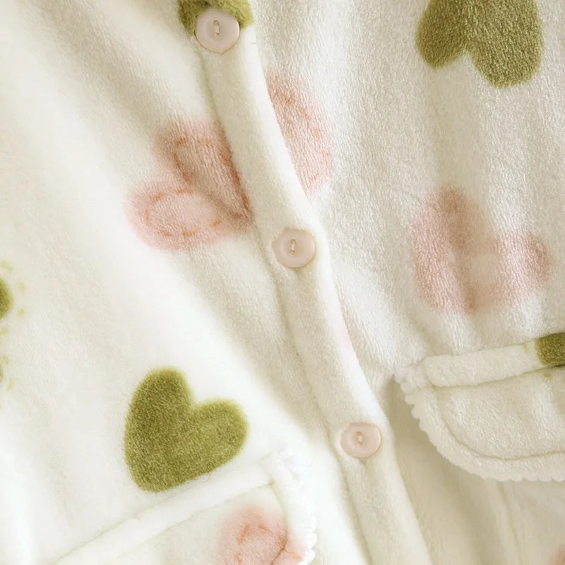 Pijama Flanelado Cozy Love Feminino Longo