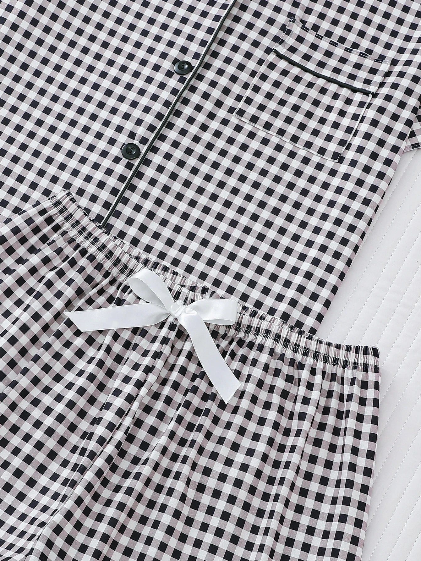 Pijama Noite Clássica Americano Feminino Curto