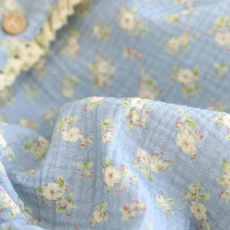 Pijama Flor da Manhã Feminino Longo em Algodão