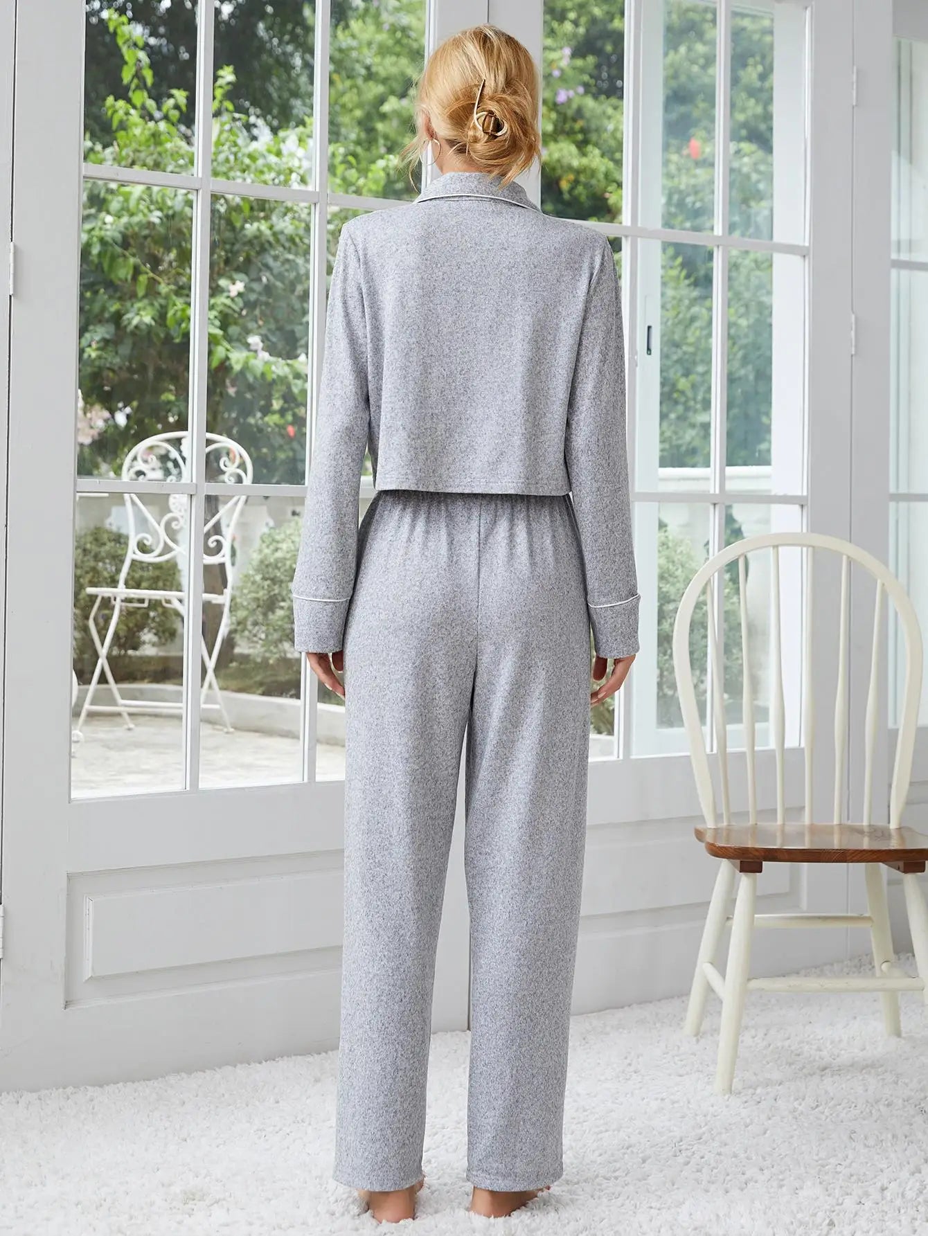 Pijama Minimal Feminino Longo