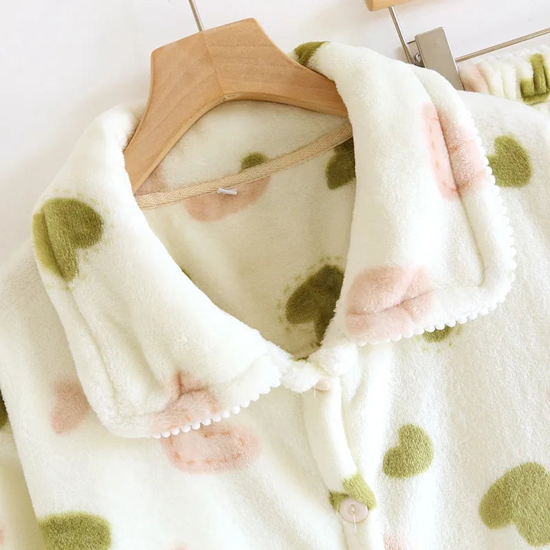 Pijama Flanelado Cozy Love Feminino Longo