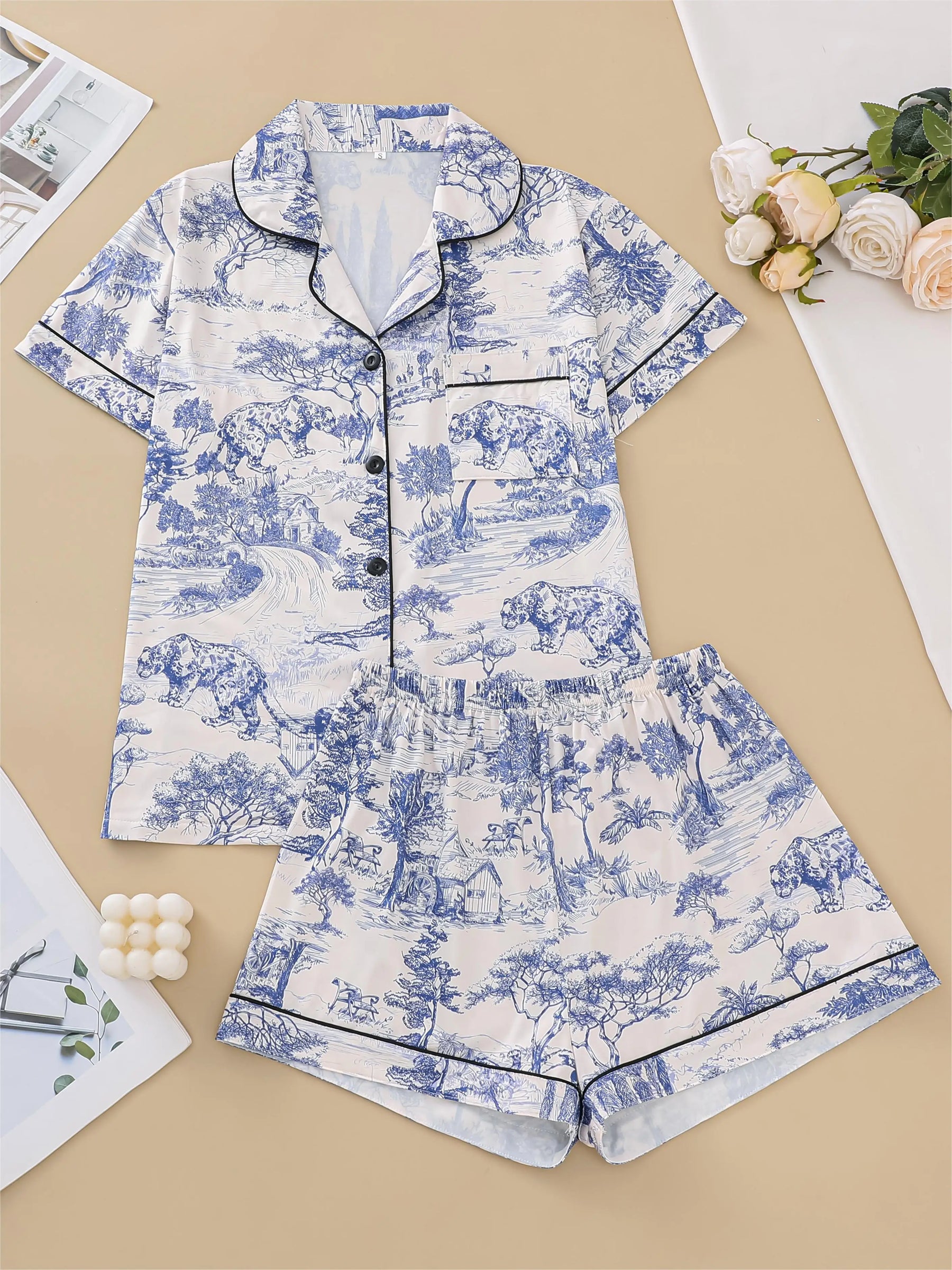 Pijama Toile Dreams Americano Feminino Curto