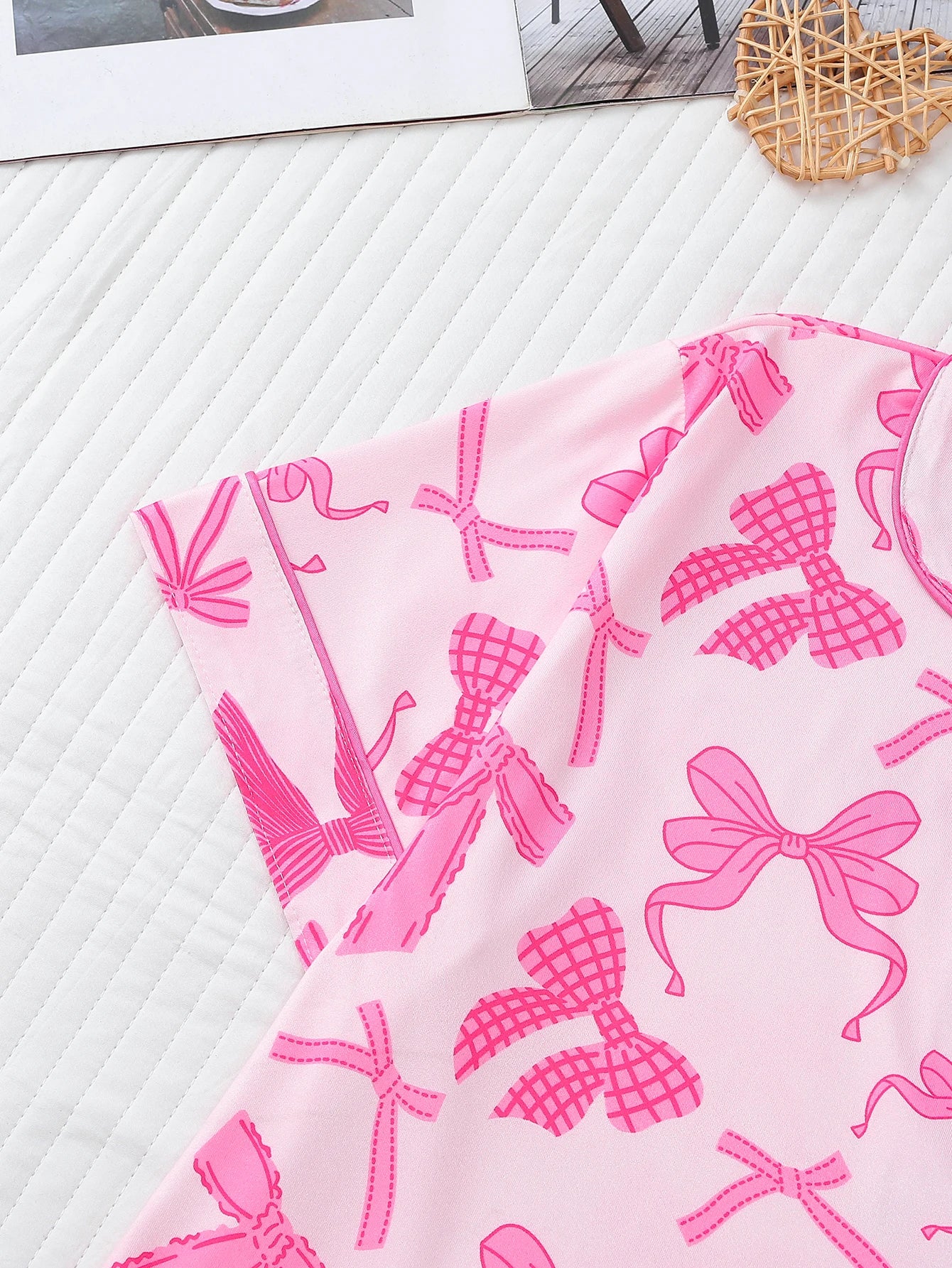 Pijama Lace & Bows Americano Feminino Curto