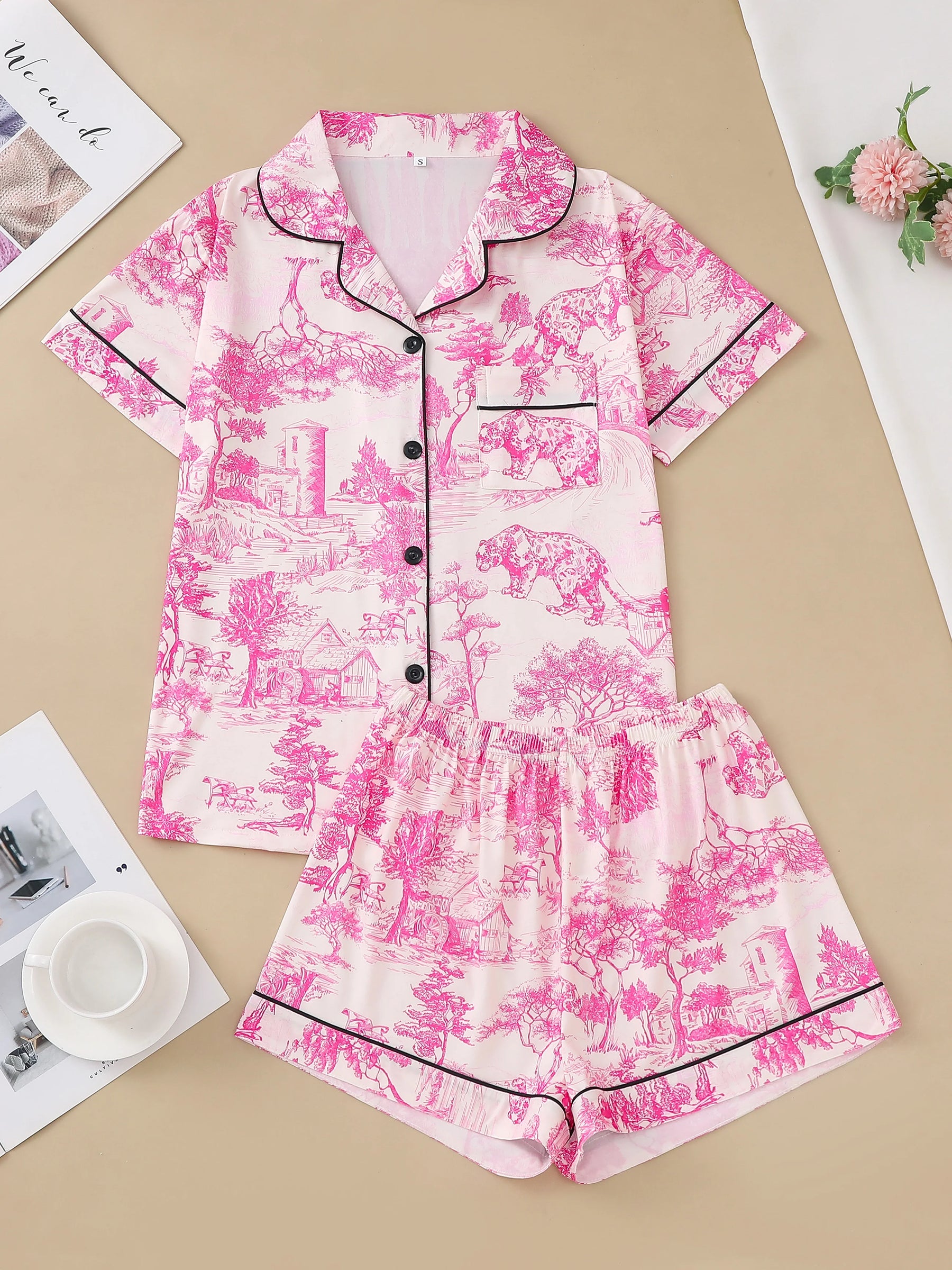 Pijama Toile Dreams Americano Feminino Curto