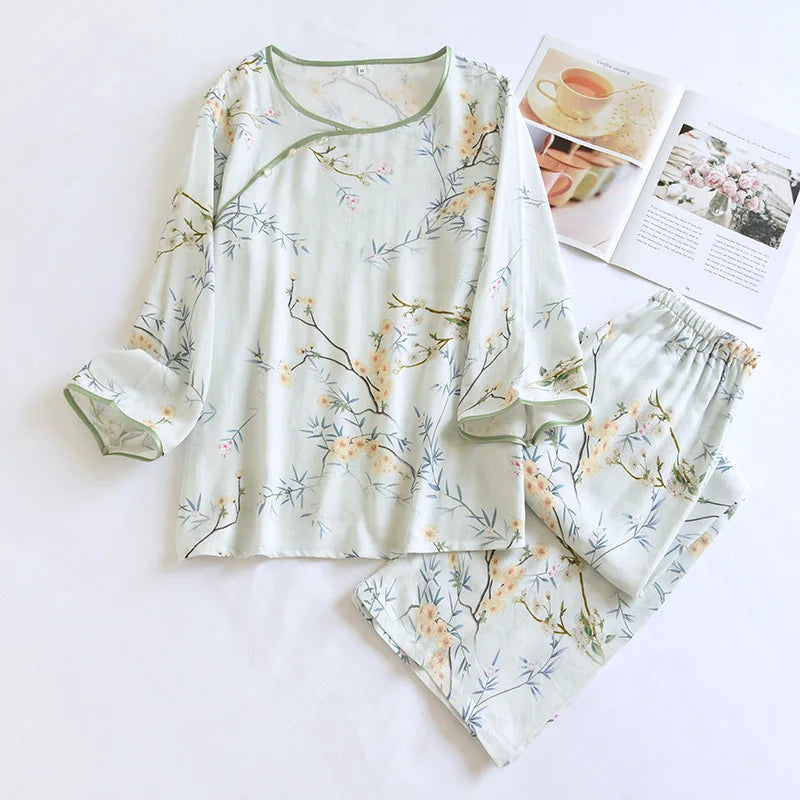 Pijama Sakura Feminino Longo