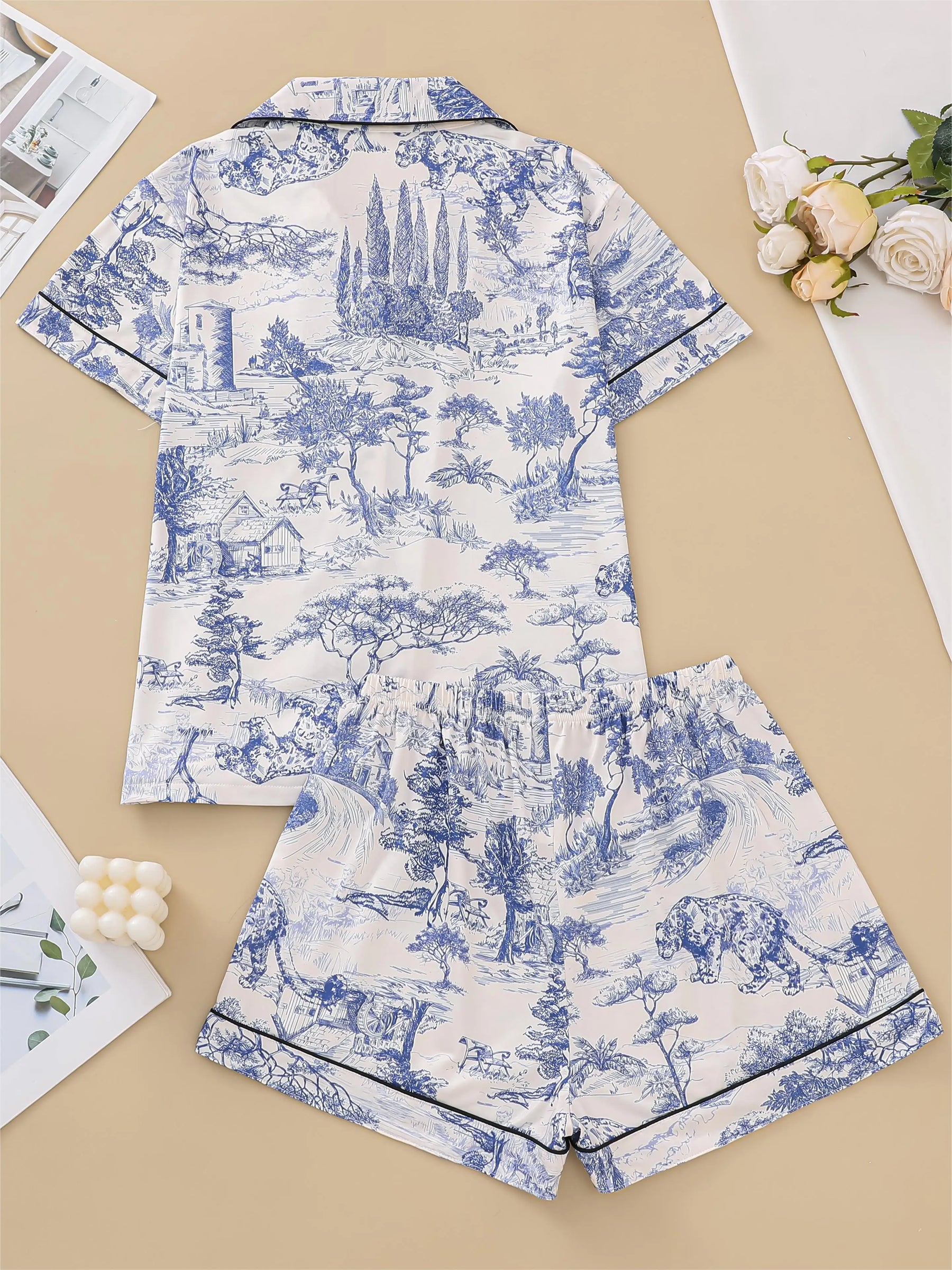 Pijama Toile Dreams Americano Feminino Curto