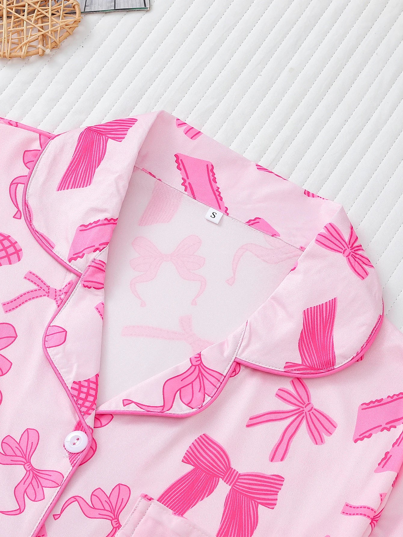 Pijama Lace & Bows Americano Feminino Curto