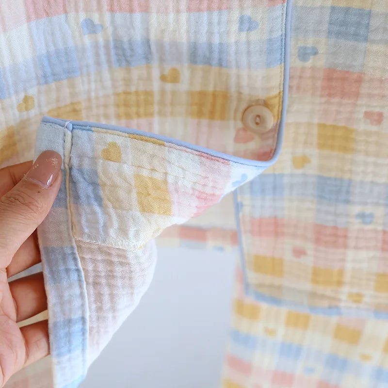 Pijama Casa Poesia Feminino Longo em Algodão