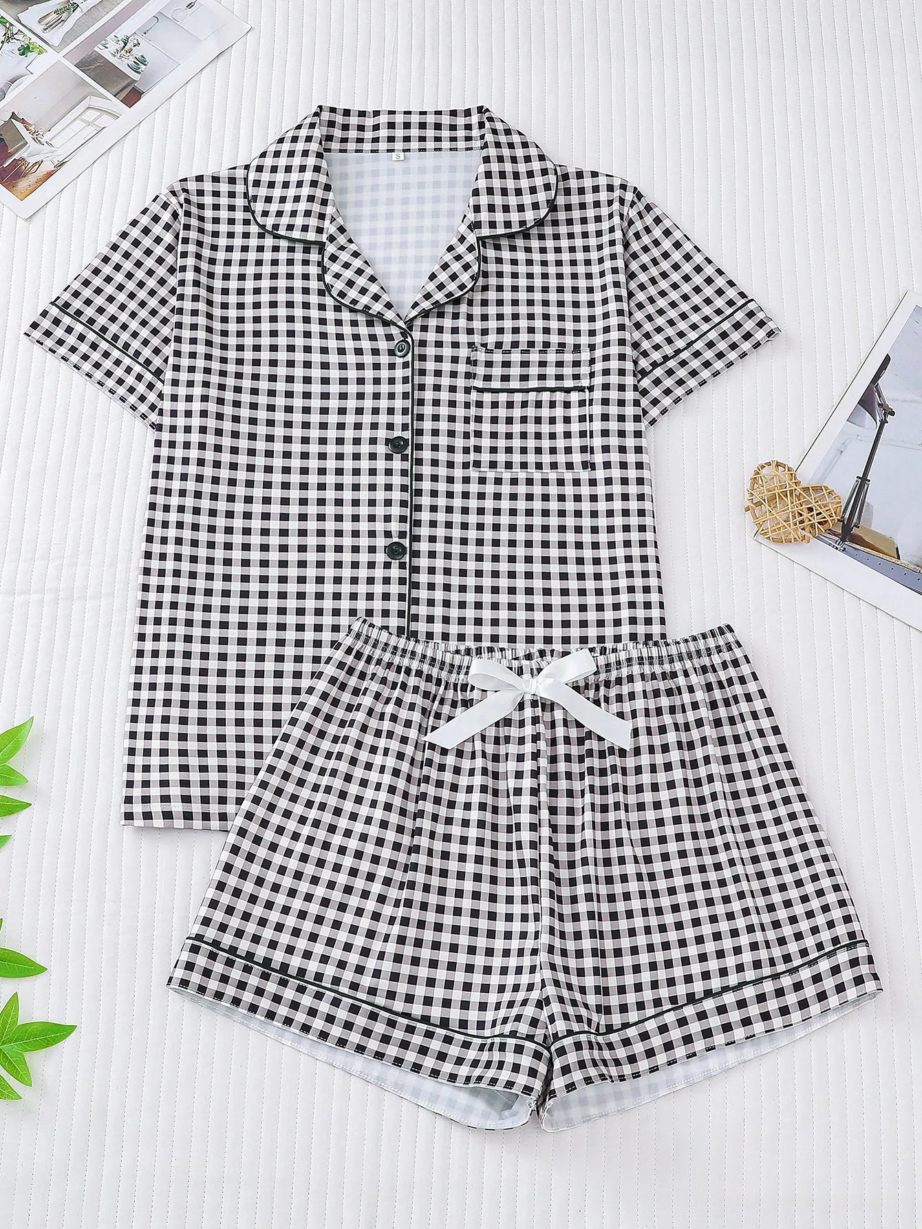 Pijama Noite Clássica Americano Feminino Curto