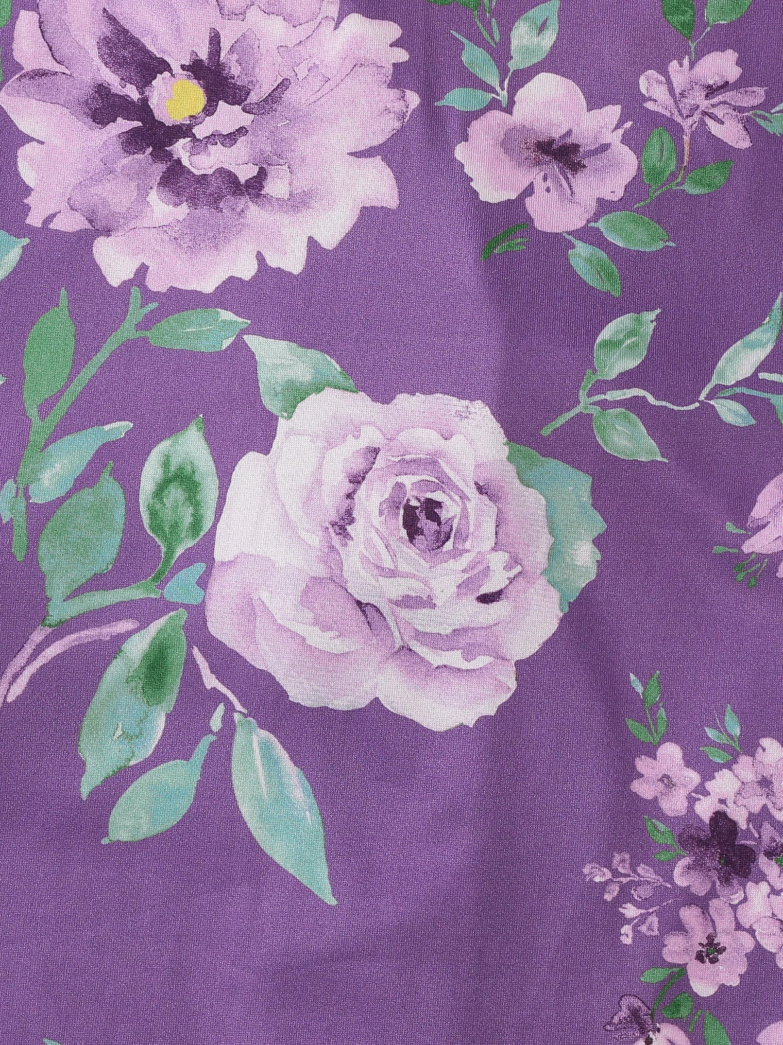 Pijama Lavanda di Sera Americano Feminino Curto