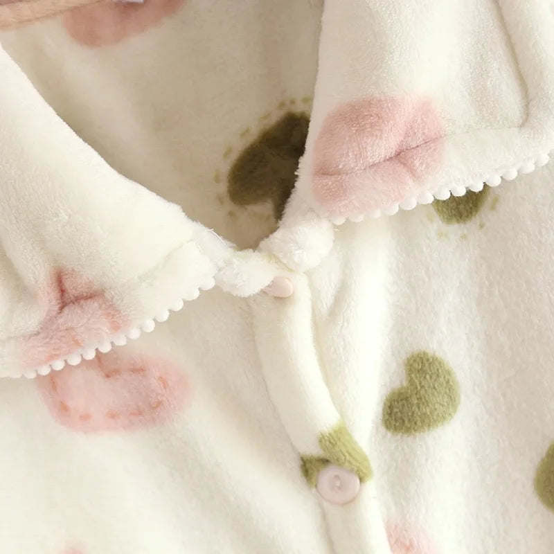 Pijama Flanelado Cozy Love Feminino Longo
