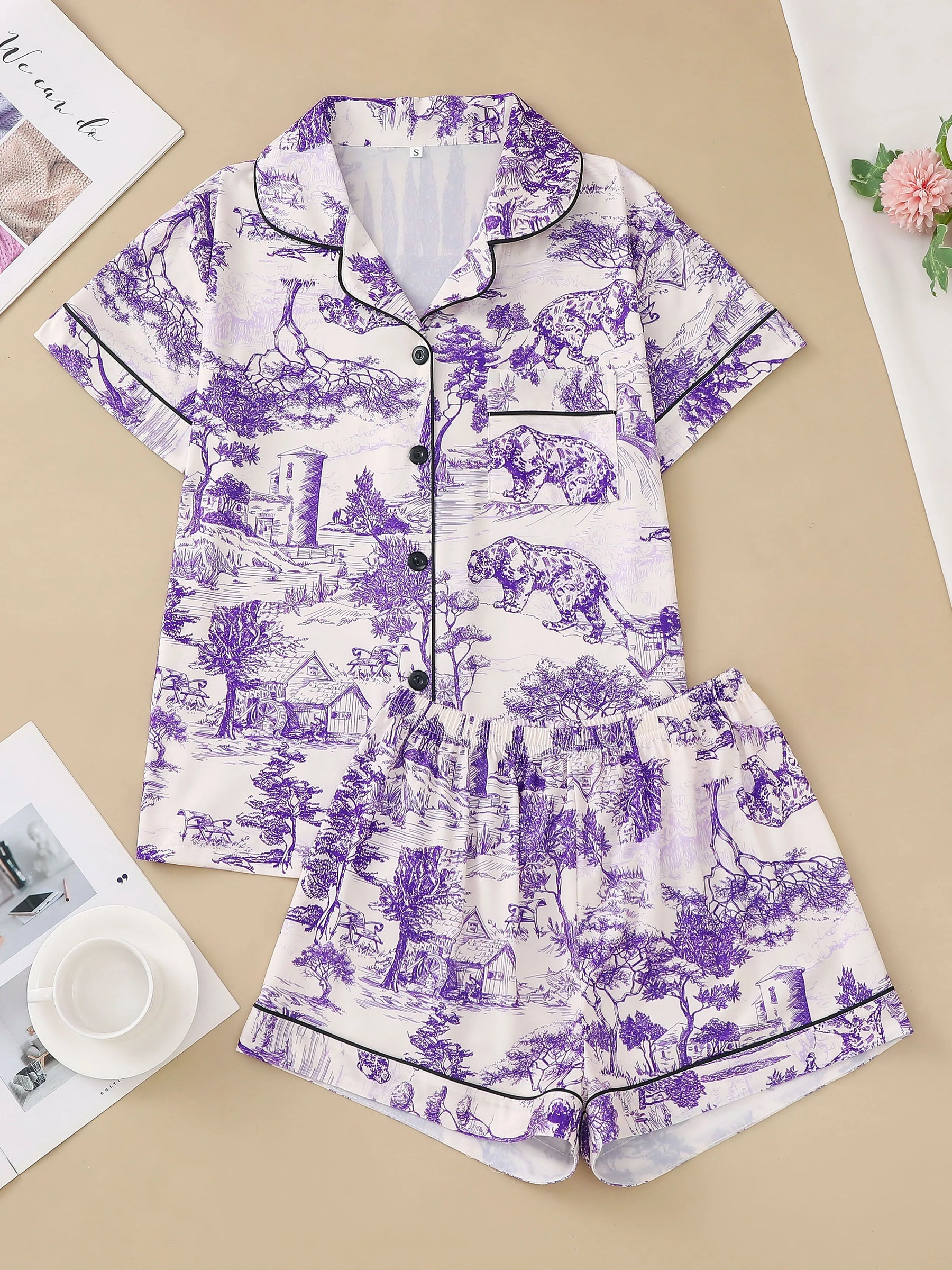 Pijama Toile Dreams Americano Feminino Curto