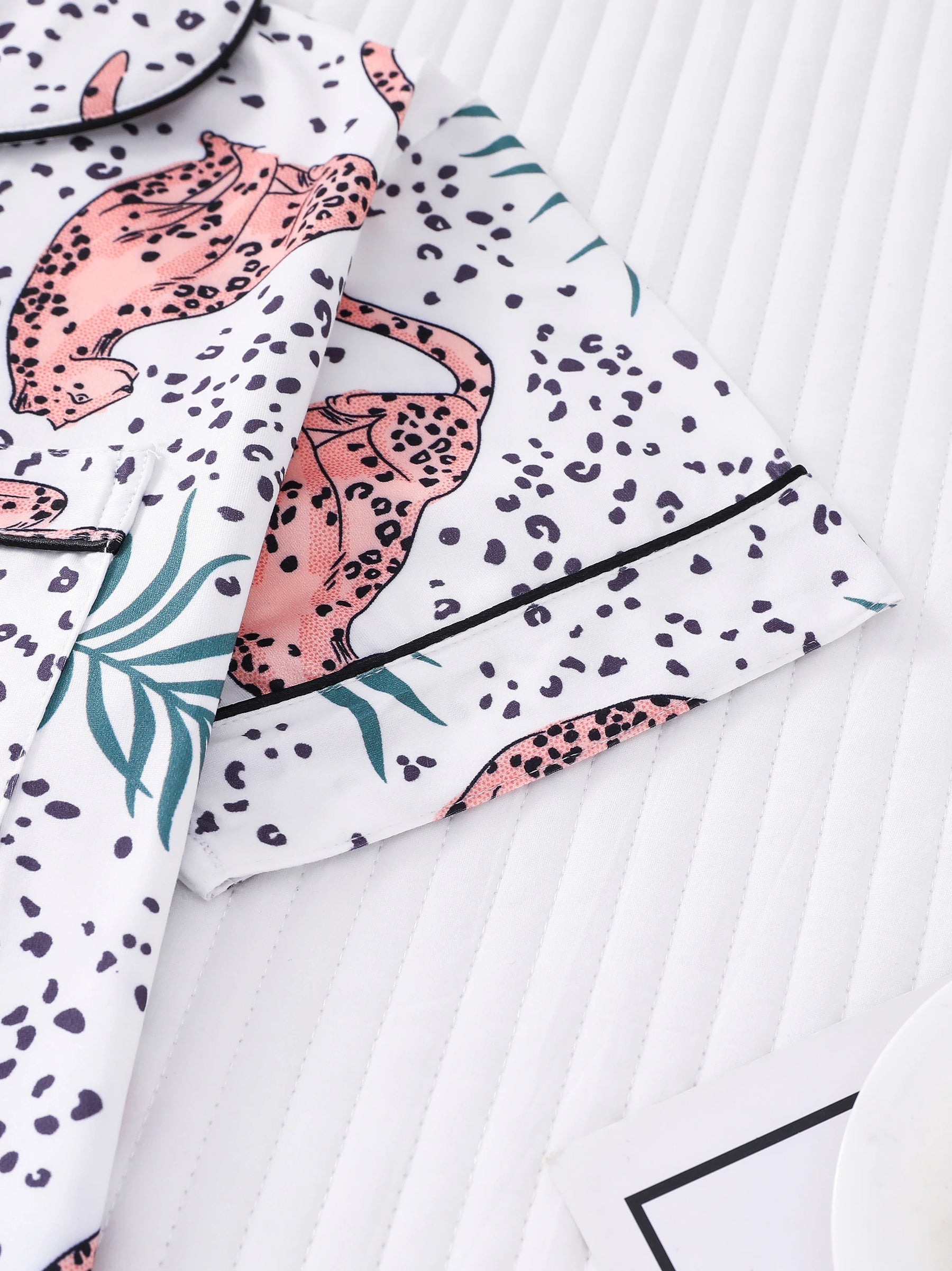 Pijama Jungle Glamour Americano Feminino Curto