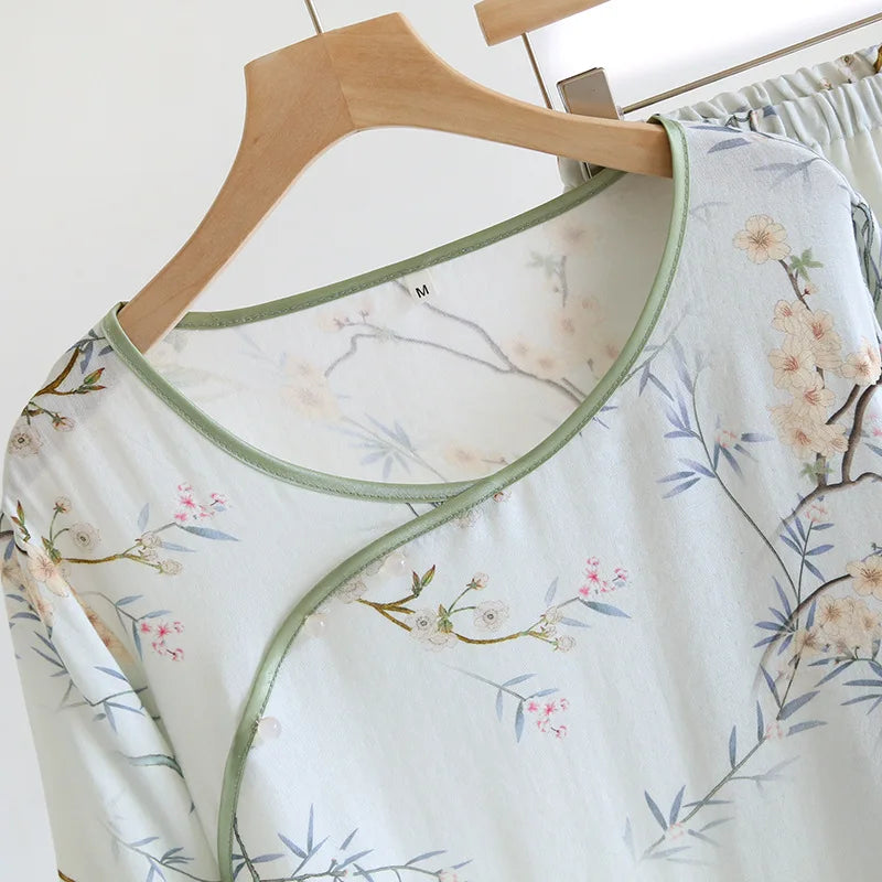 Pijama Sakura Feminino Longo