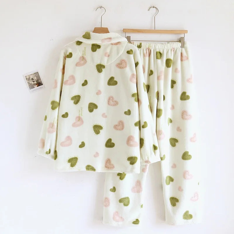 Pijama Flanelado Cozy Love Feminino Longo