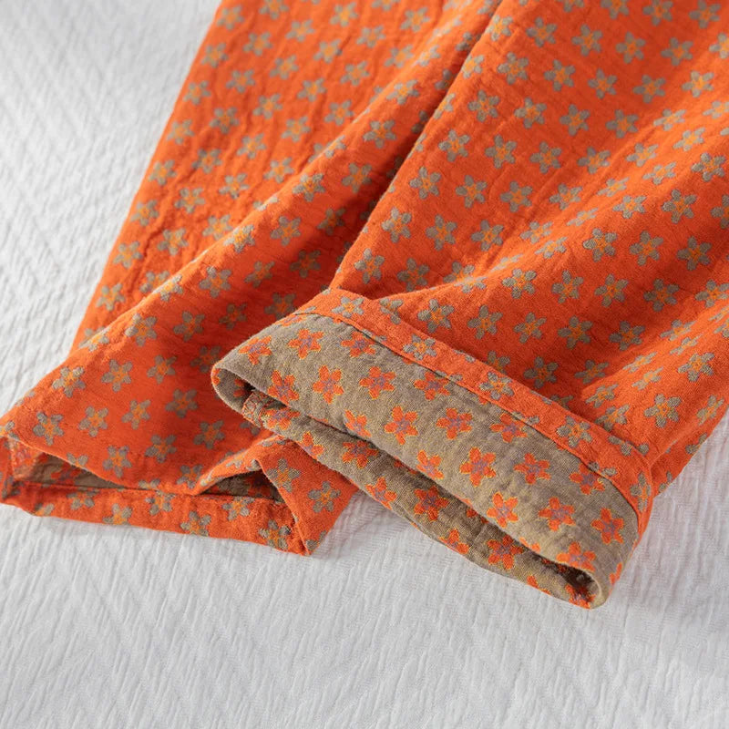 Pijama Sunny Bloom Feminino Longo em Algodão
