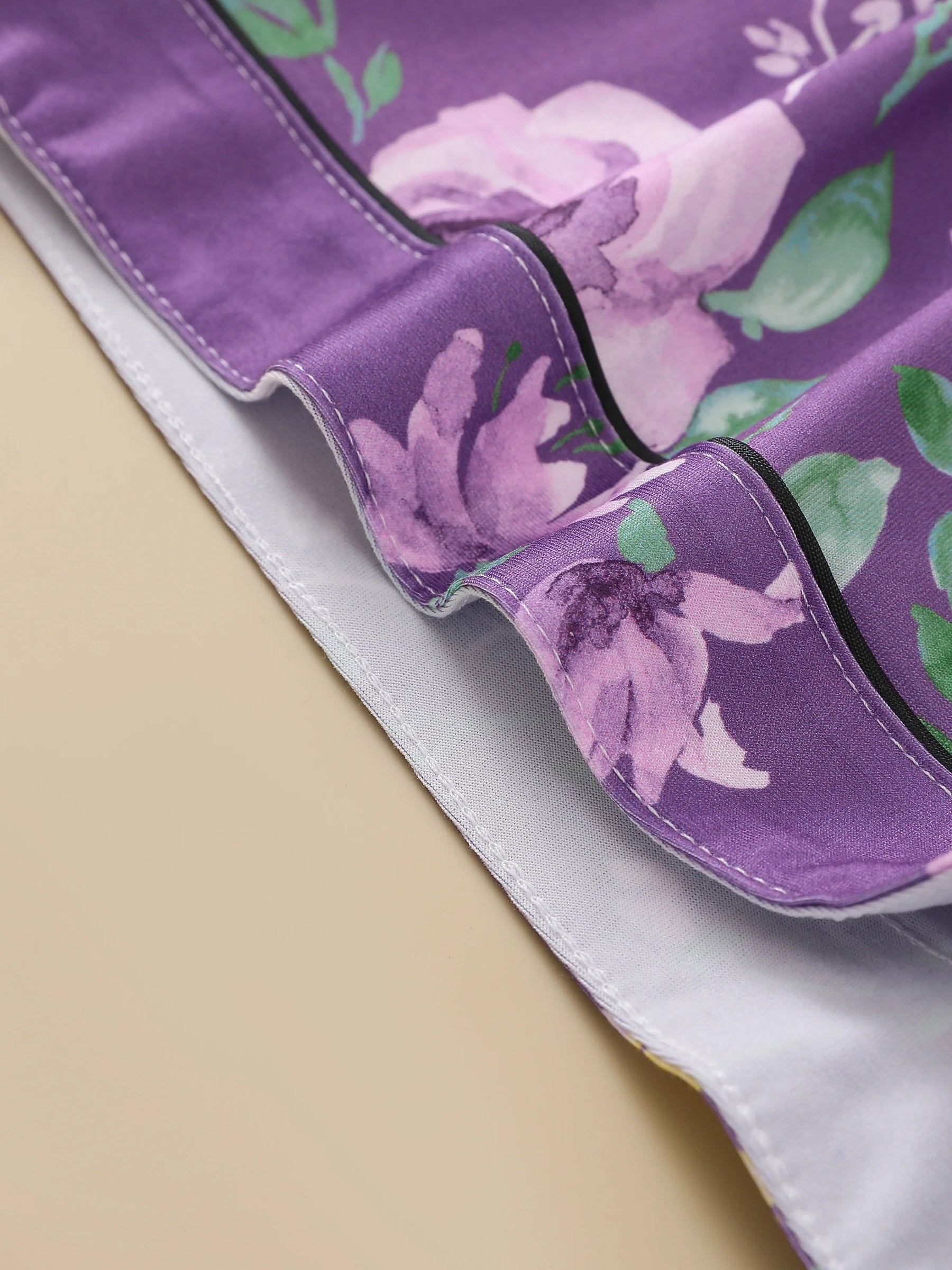 Pijama Lavanda di Sera Americano Feminino Curto