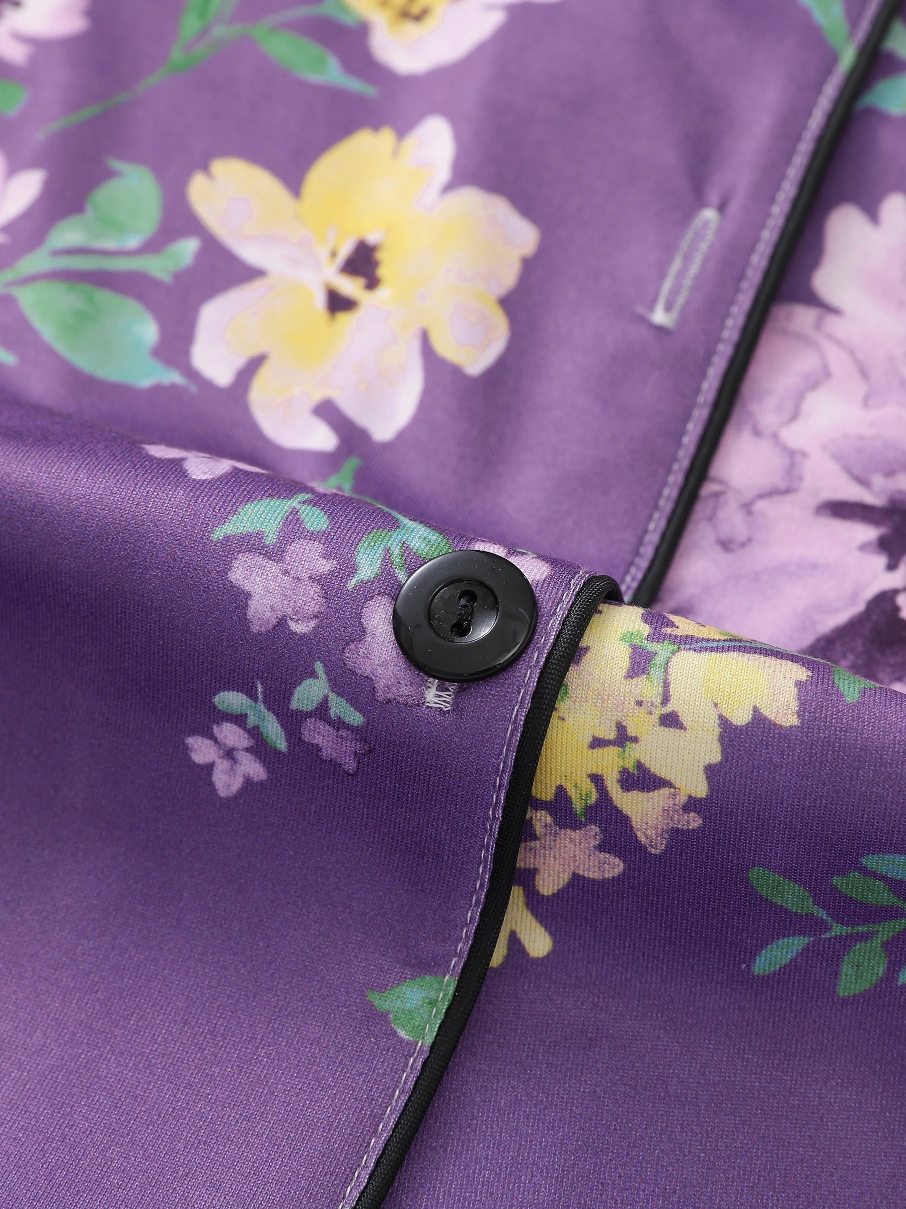 Pijama Lavanda di Sera Americano Feminino Curto