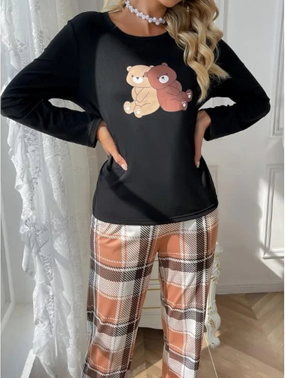 Pijama Cozy Bears Feminino Longo