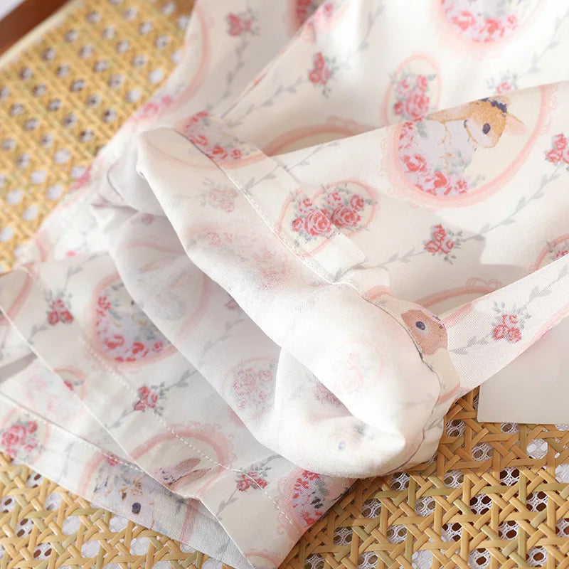 Pijama Dream Bunny Feminino Longo em Viscose