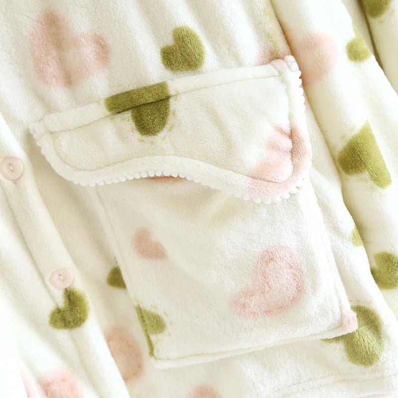 Pijama Flanelado Cozy Love Feminino Longo