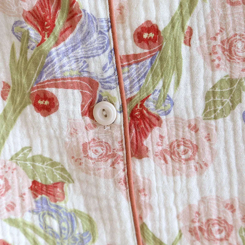 Pijama Garden Bloom Americano Feminino Longo
