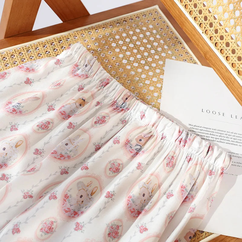 Pijama Dream Bunny Feminino Longo em Viscose