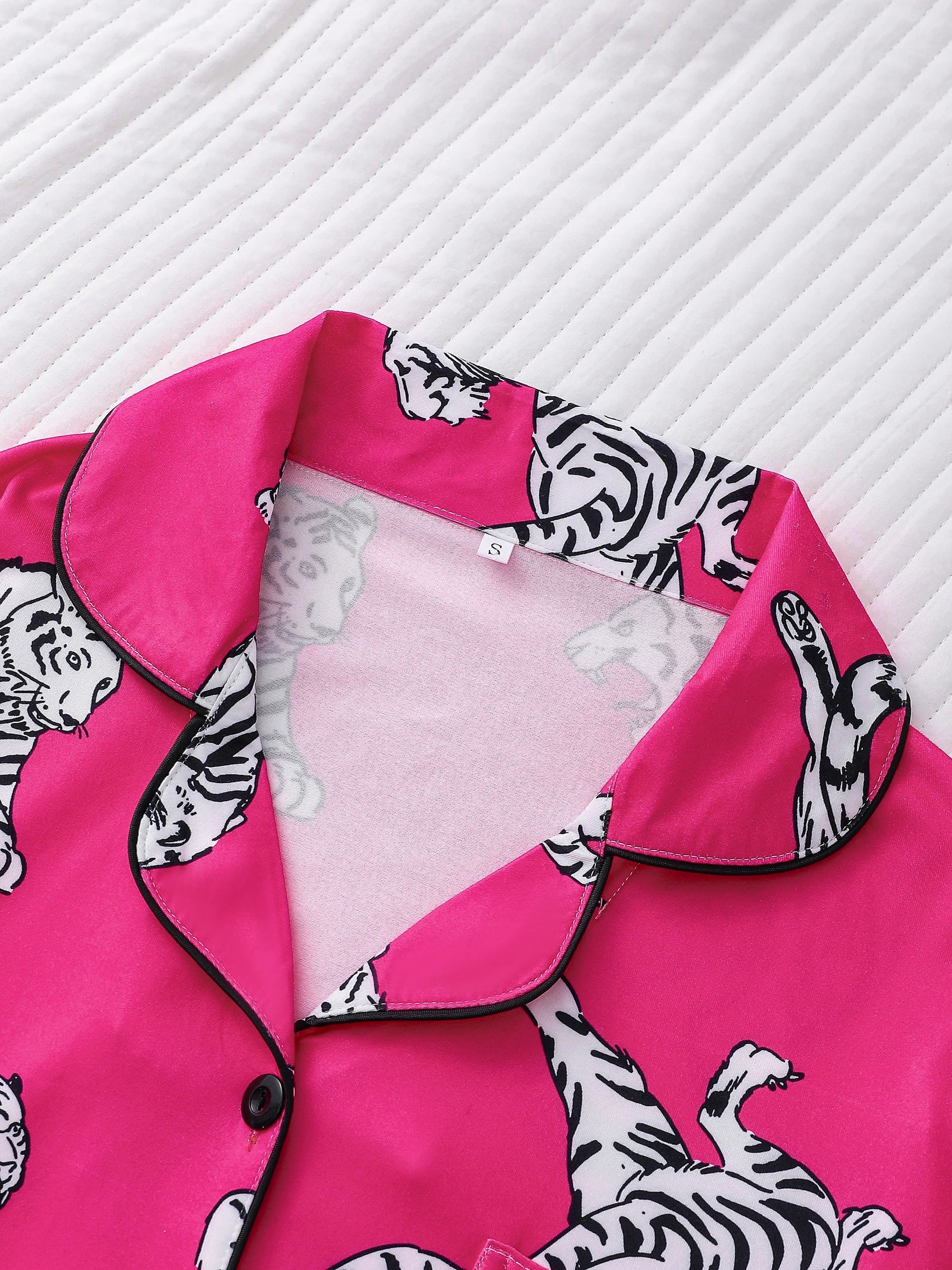 Pijama Pink Tiger Americano Feminino Longo