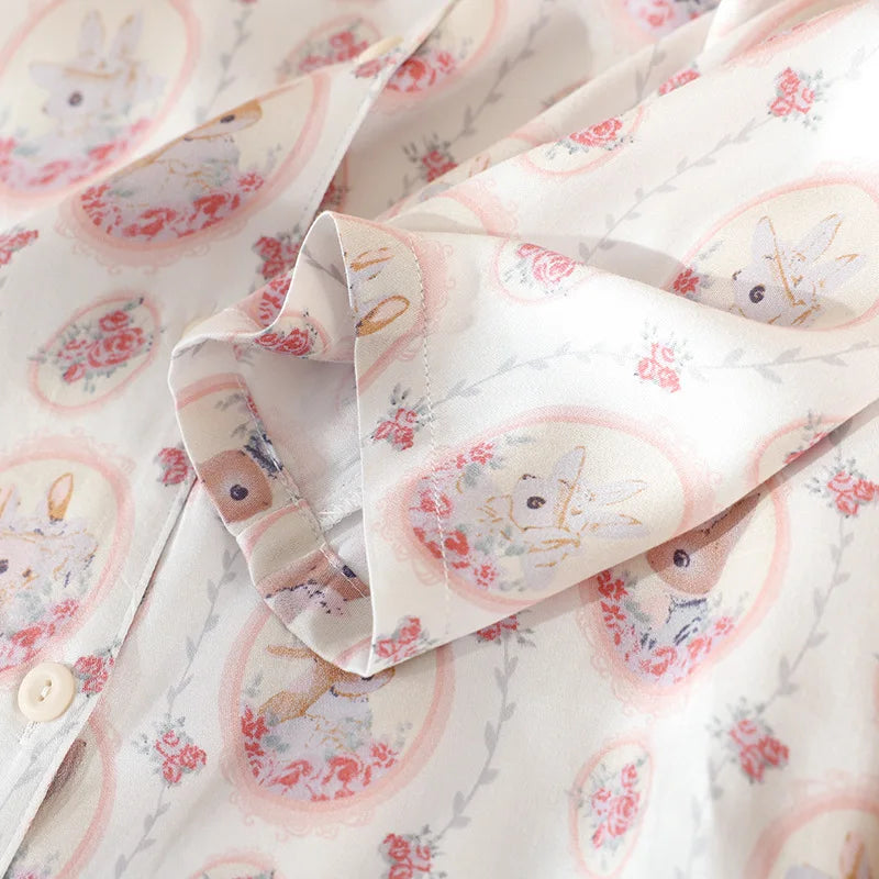 Pijama Dream Bunny Feminino Longo em Viscose