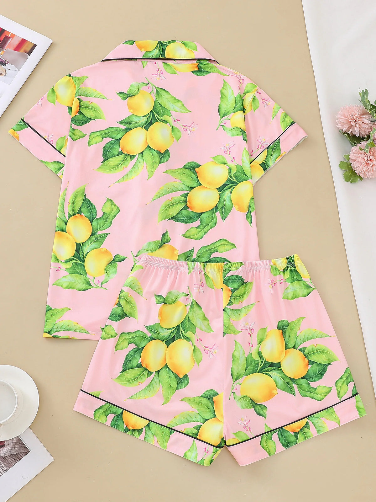 Pijama Limone Americano Feminino Curto