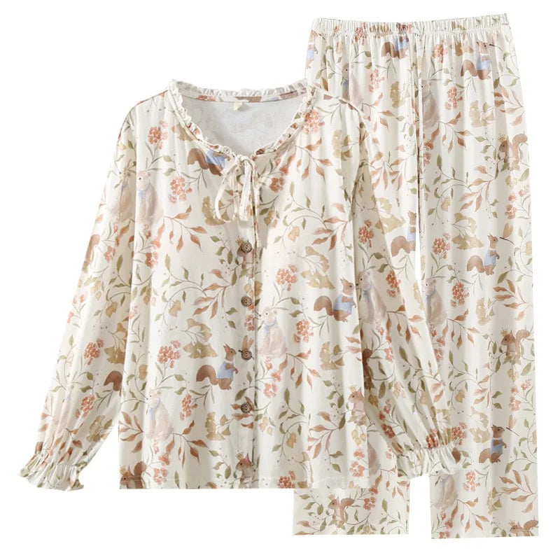 Pijama Belleville Americano Feminino Longo