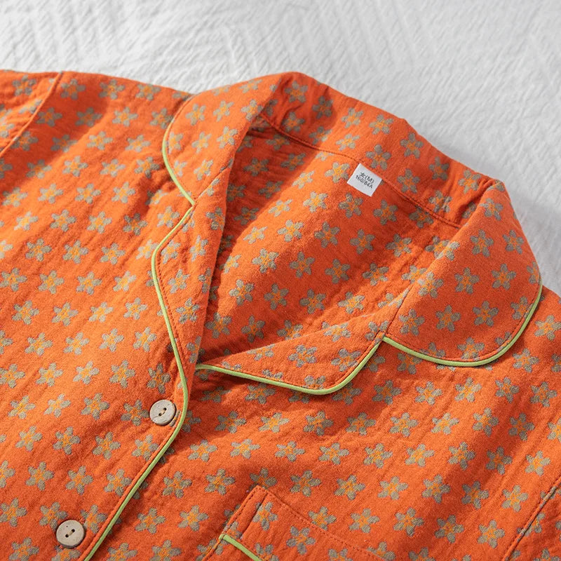 Pijama Sunny Bloom Feminino Longo em Algodão