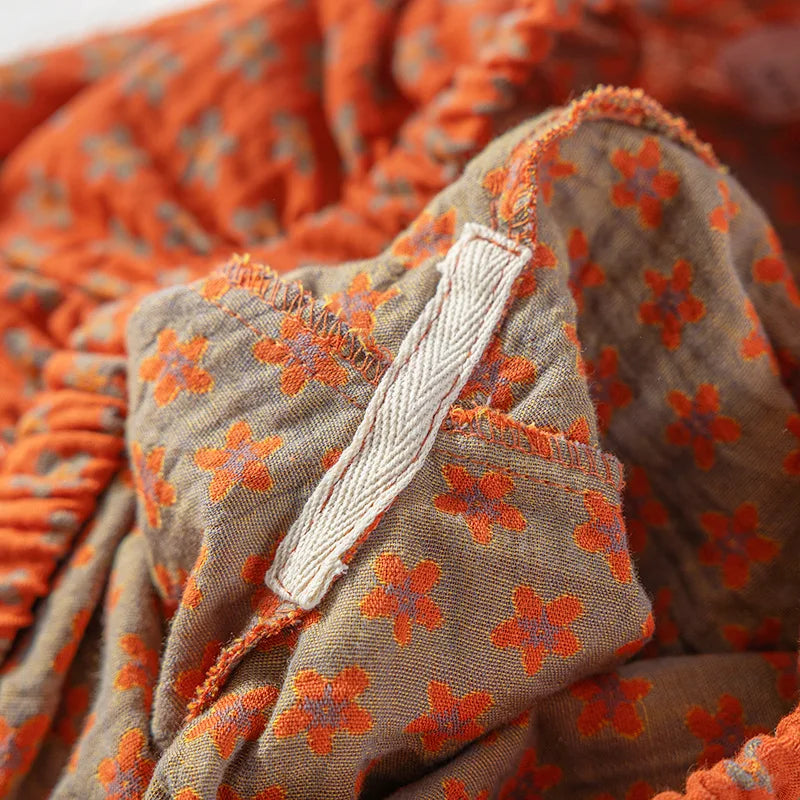 Pijama Sunny Bloom Feminino Longo em Algodão