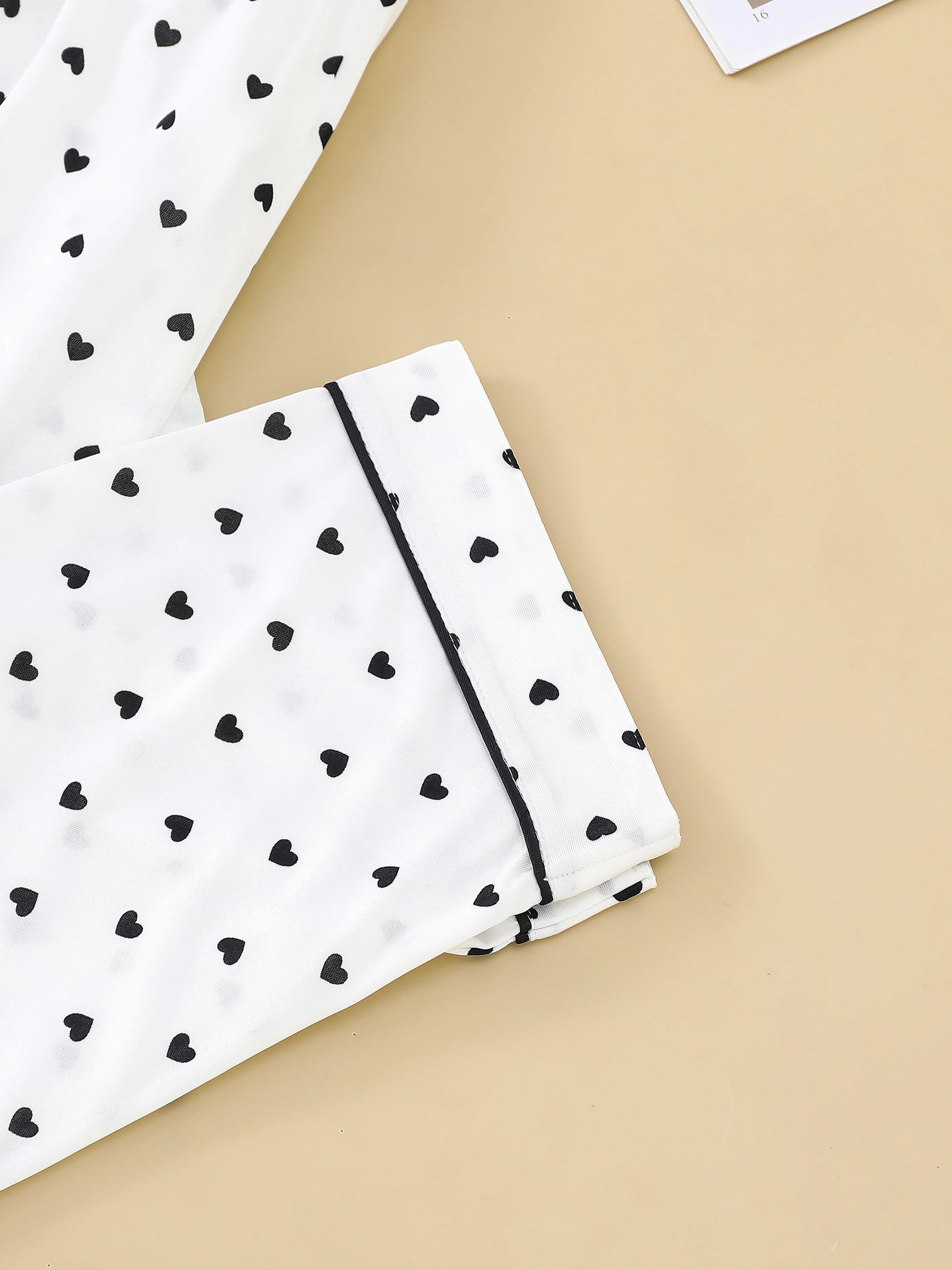 Pijama Amor em Preto & Branco Feminino Longo