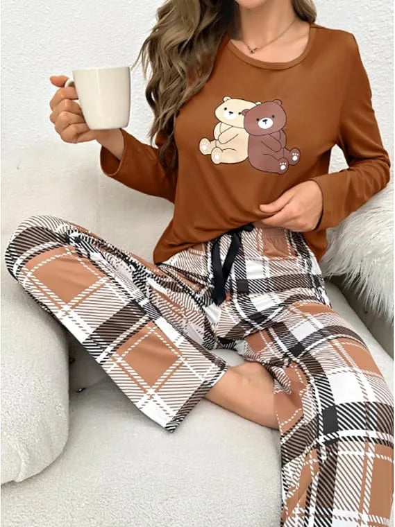 Pijama Cozy Bears Feminino Longo
