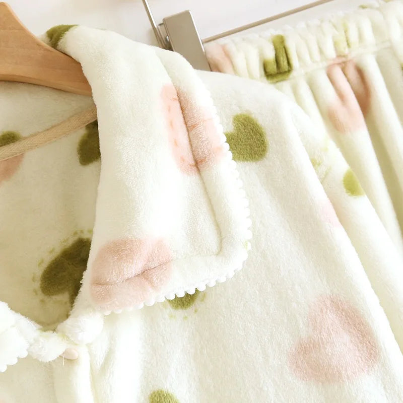 Pijama Flanelado Cozy Love Feminino Longo