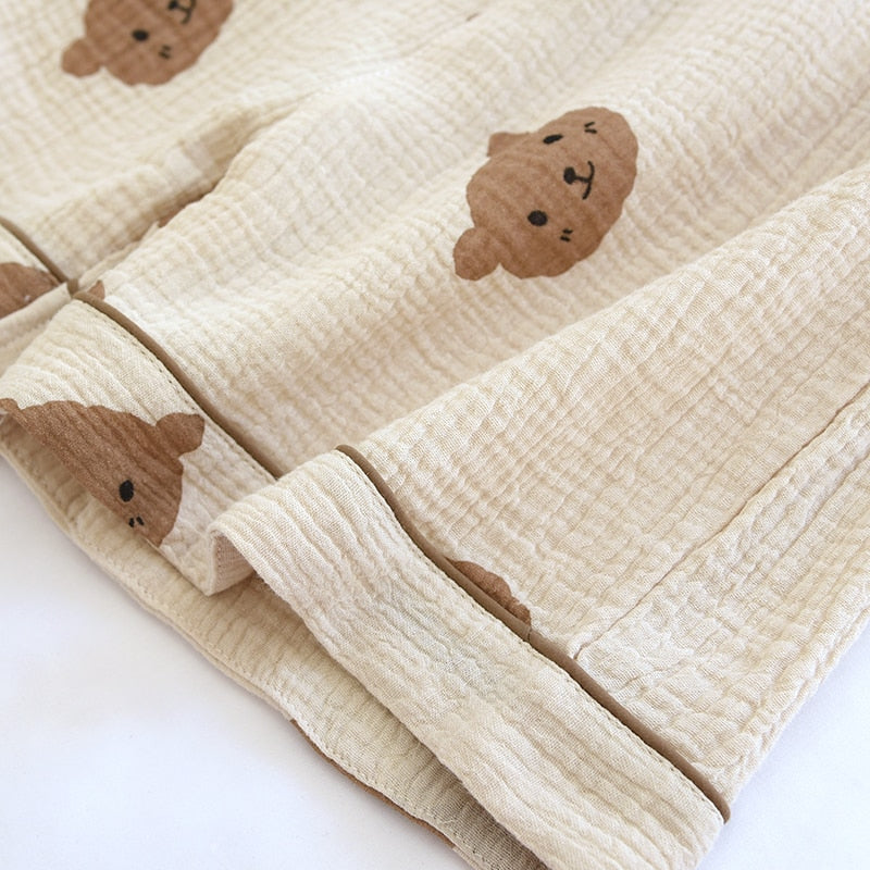 Pijama Bear World Americano Feminino Curto