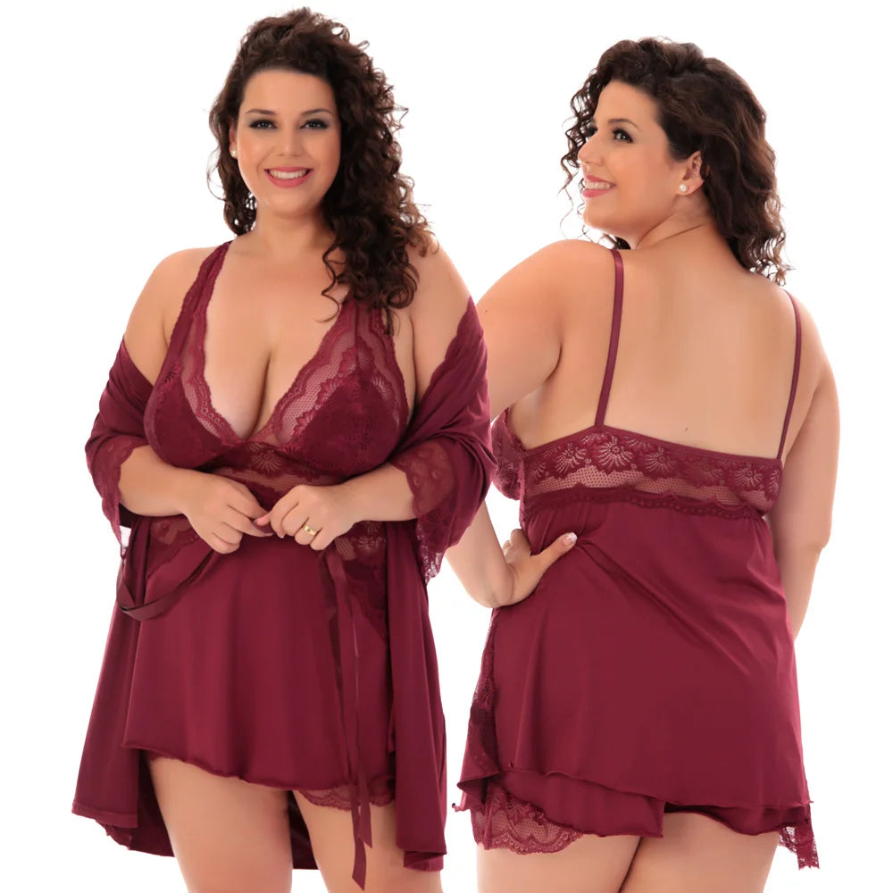 Baby Doll e Robe Plus Size - Eternal Elegance