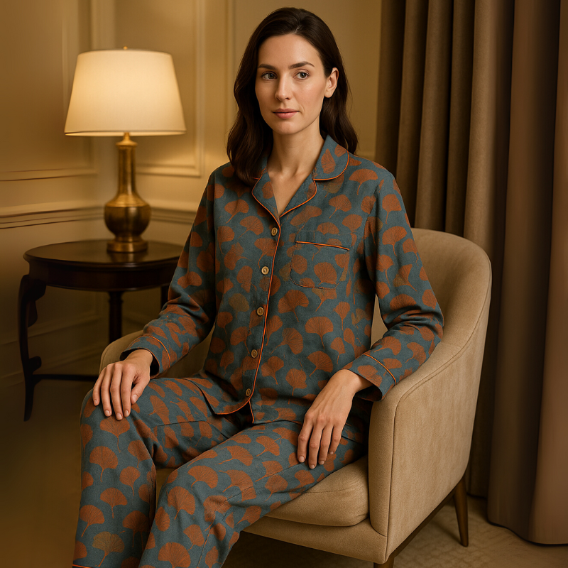 Pijama Kamille Americano Feminino Longo